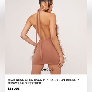 Ego brown fluffy  birthday dress never worn